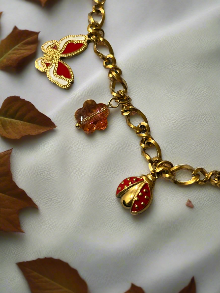 Flutterbug Charm Bracelet