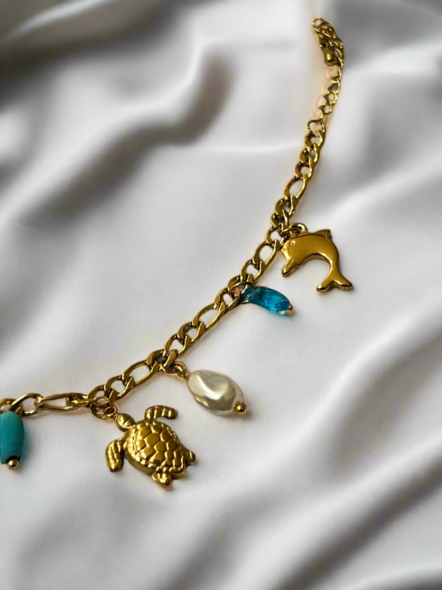Turtle Tales Charm Bracelet