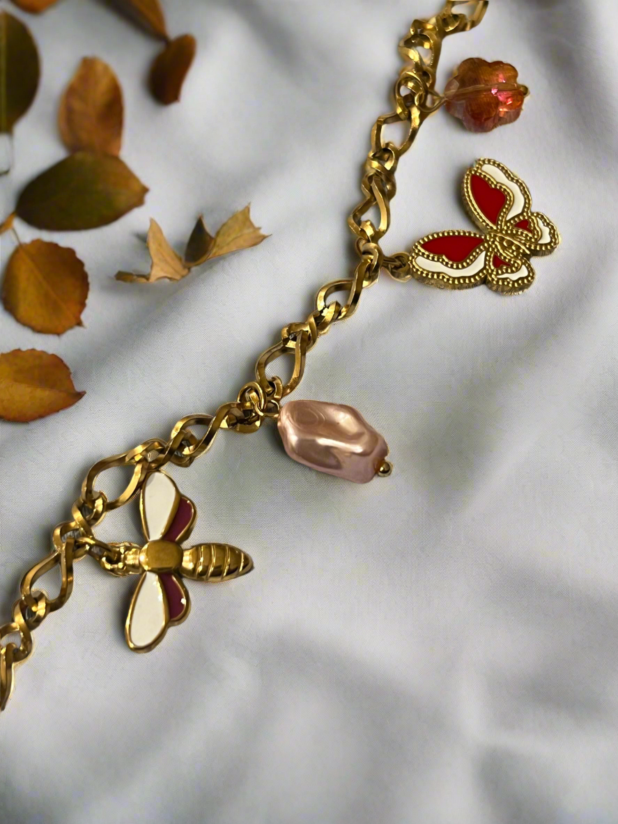 Flutterbug Charm Bracelet
