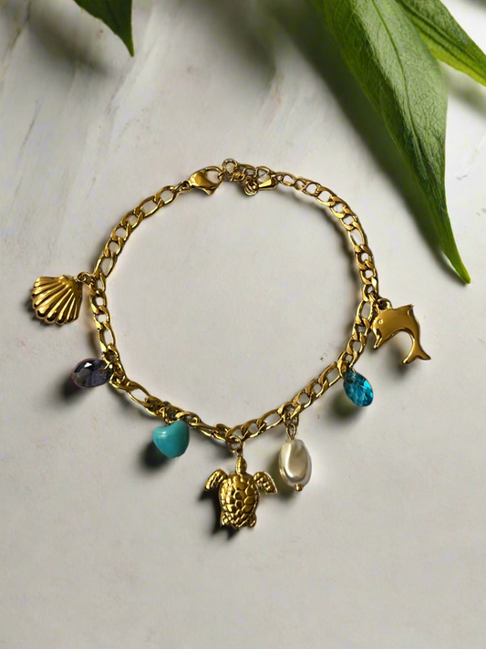 Turtle Tales Charm Bracelet