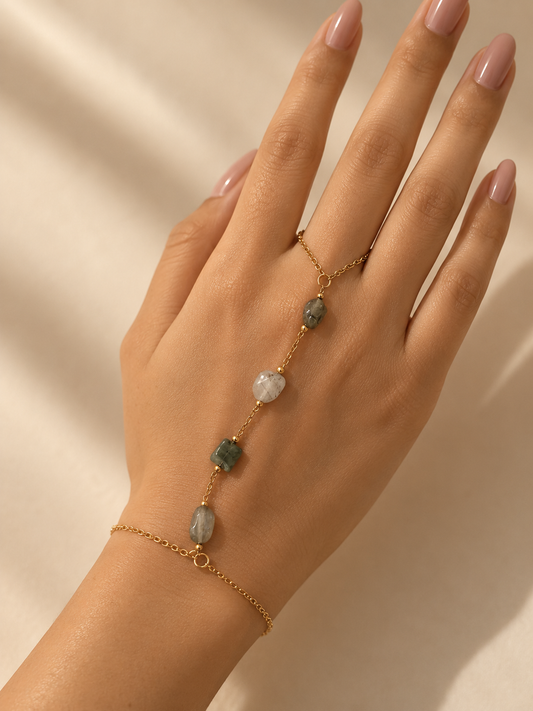 Stone hand chain