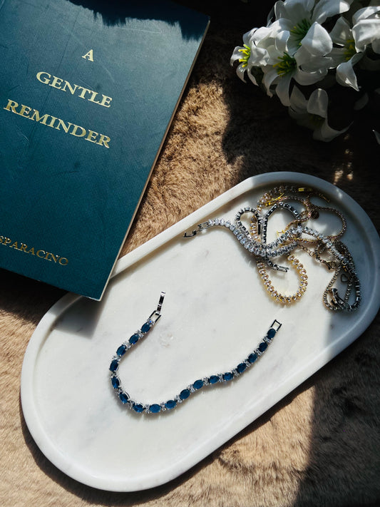 Blue Stone Tennis Bracelet