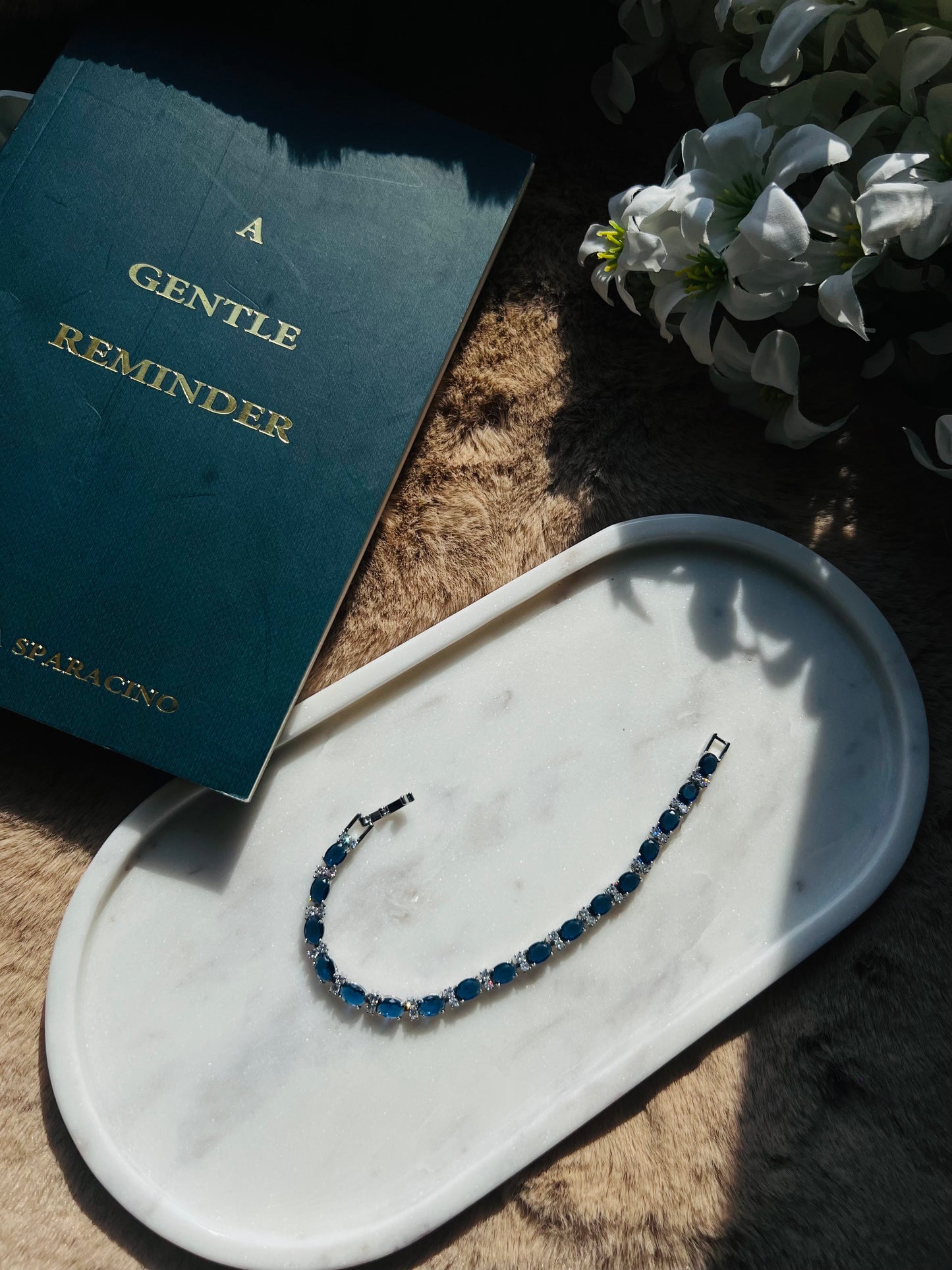 Blue Stone Tennis Bracelet